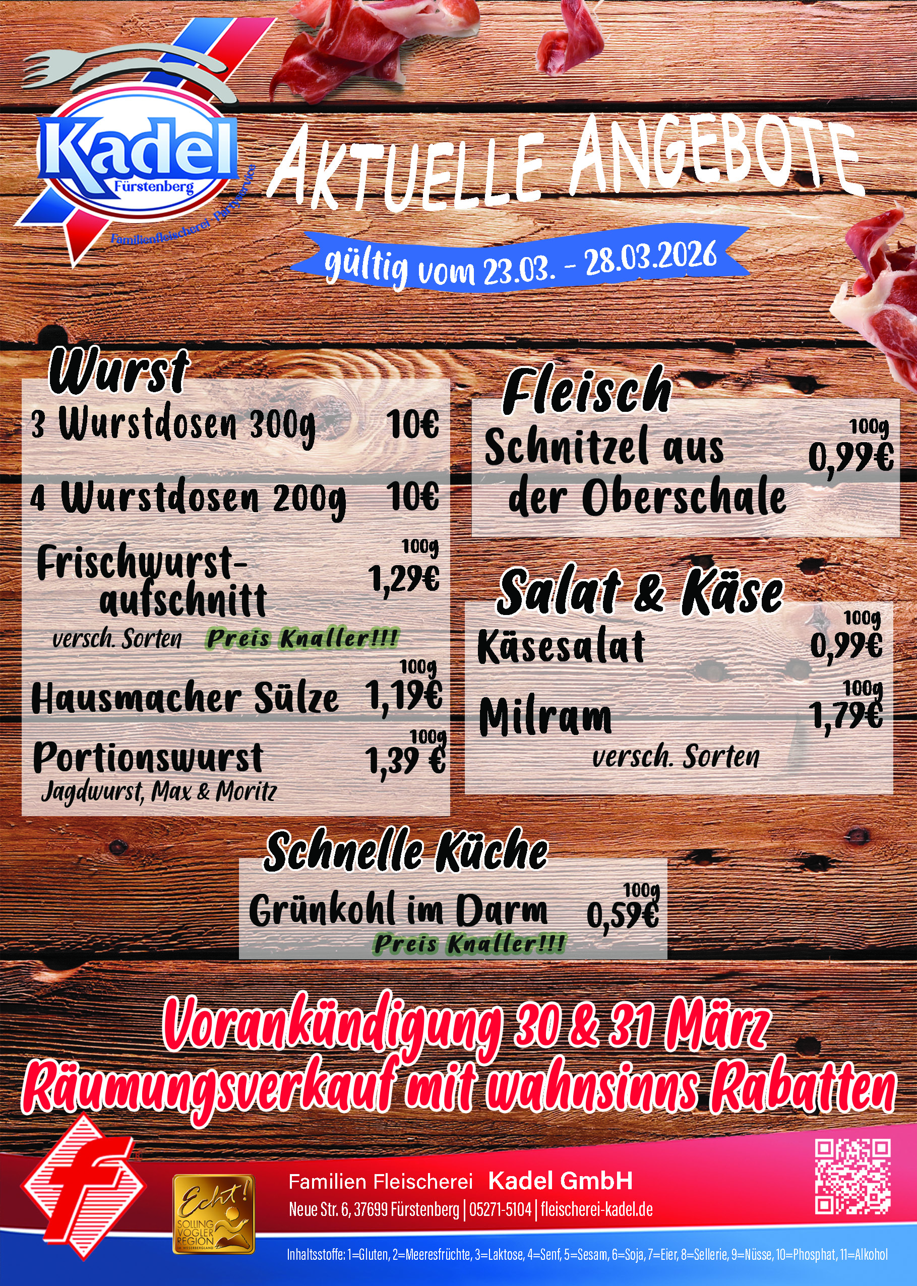 Aktuelle Angebote gültig vom 23.03. bis 28.03.2026